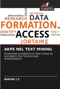 Paperback Akpe Nel Text Mining [Italian] Book