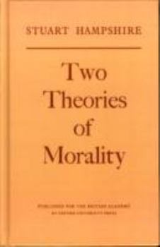 Hardcover Two Theories of Morality Book