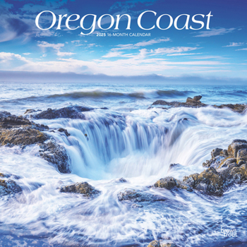 Calendar Oregon Coast 2025 12 X 24 Inch Monthly Square Wall Calendar Plastic-Free Book