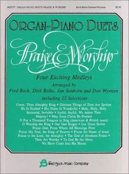 Paperback Praise & Worship Organ-Piano Duets Book