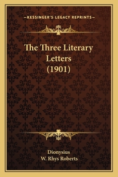 Paperback The Three Literary Letters (1901) Book