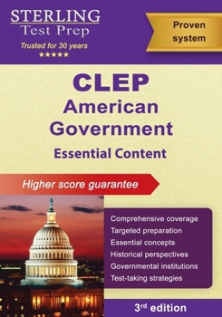 Paperback CLEP American Government: Essential Content Book