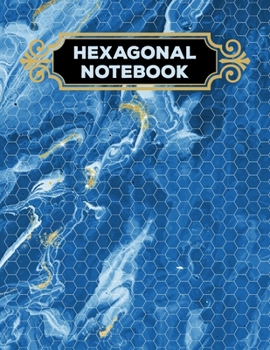 Hexagonal Notebook: 1/4 Hexagonal Science Chemistry & Biochemistry Structures Honeycomb Graph Paper Composition Ocean Marble Notebook Journal For Teachers and students Math & Science Chemical Hex Grid