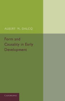 Paperback Form and Causality in Early Development Book