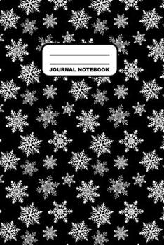 Paperback Journal Notebook: Notebook, Journal, Or Diary - Christmas Snowflakes Pattern Cover Design - 110 Blank Lined Pages - 6" X 9" - Glossy Fin Book