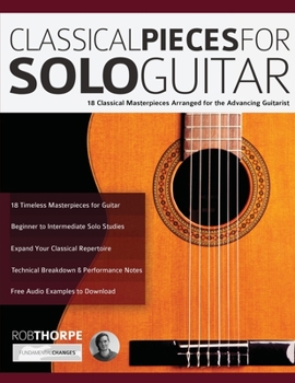 Paperback Classical Pieces for Solo Guitar Book