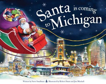 Hardcover Santa Is Coming to Michigan Book