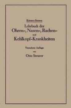 Paperback Lehrbuch Der Ohren-, Nasen-, Rachen- Und Kehlkopf-Krankheiten [German] Book