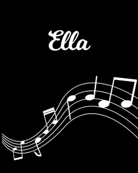 Ella: Sheet Music Note Manuscript Notebook Paper | Personalized Custom First Name Initial E | Musician Composer Instrument Composition Book | 12 ... Guide | Create Compose & Write Creative Songs