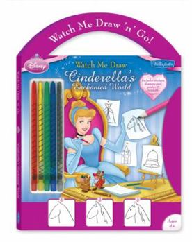 Hardcover Cinderella's Enchanted World [With StickersWith PosterWith Twistable CrayonsWith Paperback BookWith Drawing Pad] Book