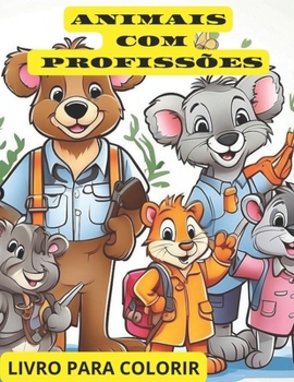 Paperback animais com profissões [Portuguese] Book
