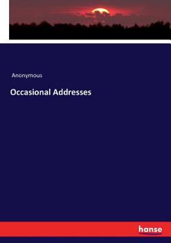 Paperback Occasional Addresses Book