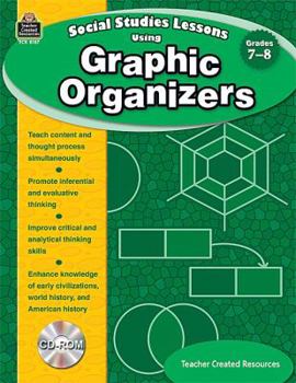 Paperback Social Studies Lessons Using Graphic Organizers: Grades 7-8 Book