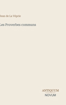 Hardcover Les Proverbes communs [French] Book