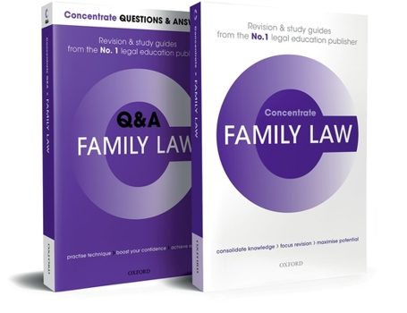 Paperback Family Law Revision Concentrate 2 Volume Set Book