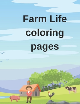 Paperback Farm life colorig pages: Farm coloring Book