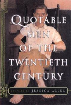 Hardcover Quotable Men of the Twentieth Century Book