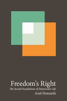 Paperback Freedom's Right: The Social Foundations of Democratic Life Book