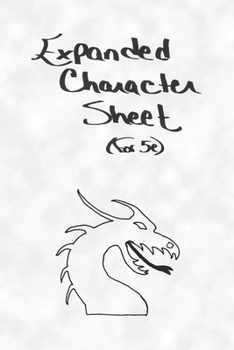 Paperback Expanded Character Sheet (for 5e) Book