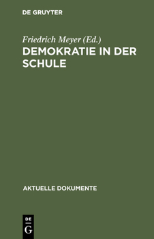 Hardcover Demokratie in der Schule [German] Book