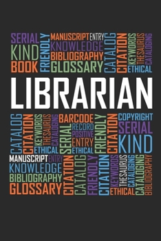 Librarian Words: 6x9 Ruled Notebook, Journal, Daily Diary, Organizer, Planner