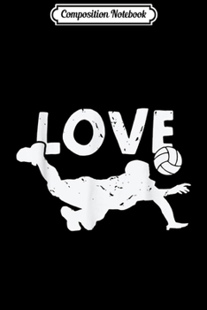 Composition Notebook: Beach Volleyball Hobby Player Summer Sports  Journal/Notebook Blank Lined Ruled 6x9 100 Pages