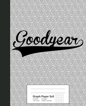 Paperback Graph Paper 5x5: GOODYEAR Notebook Book