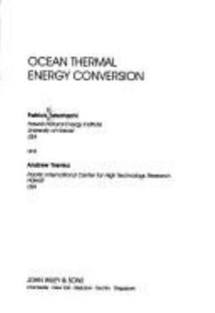 Paperback Ocean Thermal: Energy Conversion Book