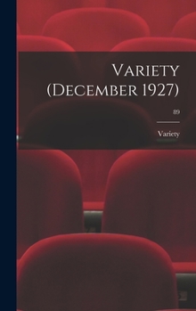 Hardcover Variety (December 1927); 89 Book