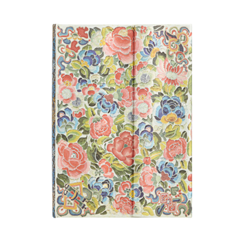 Diary Paperblanks Pear Garden Peking Opera Embroidery MIDI Address Book Wrap Closure 144 Pg 120 GSM Book