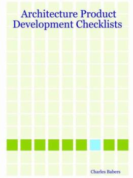 Paperback Architecture Product Development Checklists Book