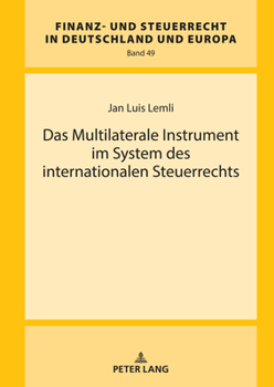 Hardcover Das Multilaterale Instrument im System des internationalen Steuerrechts [German] Book