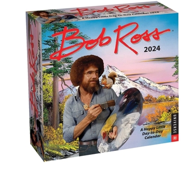 Calendar Bob Ross: A Happy Little Day-To-Day 2024 Calendar Book