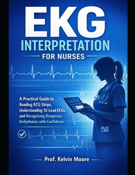 Paperback EKG Interpretation for Nurses: A Practical Guide to Reading ECG Strips, Understanding 12-Lead ECGs, and Recognizing Dangerous Arrhythmias with Confide Book