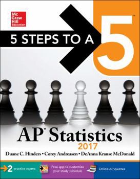 Paperback 5 Steps to a 5 AP Statistics 2017 Book