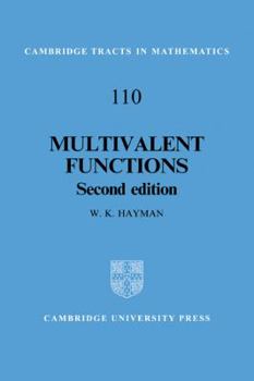 Paperback Multivalent Functions Book