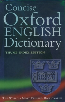 Hardcover Concise Oxford English Dictionary: Thumb Edition Book