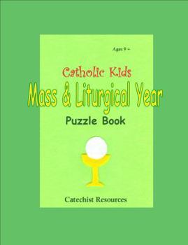 Paperback Catholic Kids Mass & Liturgical Year Puzzle Book