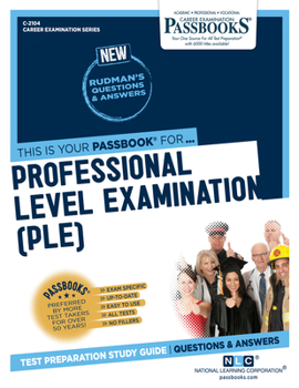 Paperback Professional Level Examination (Ple) (C-2104): Passbooks Study Guide Volume 2104 Book