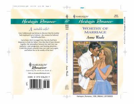 Mass Market Paperback Worthy of Marriage Book