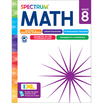 Misc. Spectrum Math Workbook, Grade 8 Book