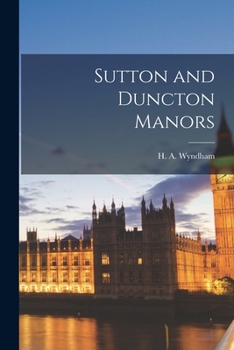 Paperback Sutton and Duncton Manors Book