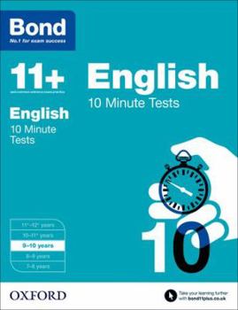 Paperback Bond 11+: English: 10 Minute Tests Book