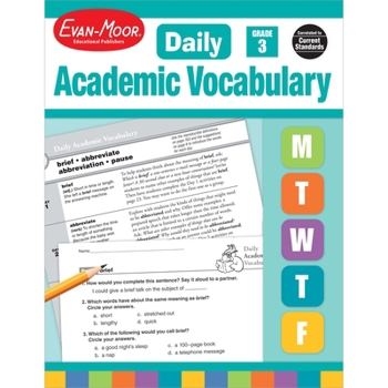 Daily Academic Vocabulary, Grade 3