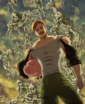 Notebook: Anime Seven Deadly Sins Soft Glossy Cover College Ruled Lined Pages Book 7.5 x 9.25 Inches 110 Pages
