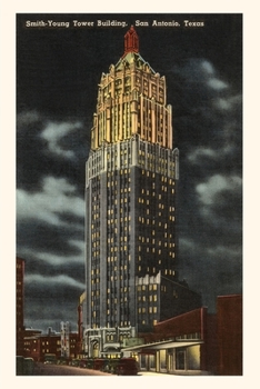 Paperback Vintage Journal Night, Smith-Young Tower, San Antonio, Texas Book