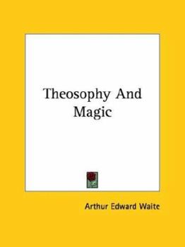 Paperback Theosophy And Magic Book