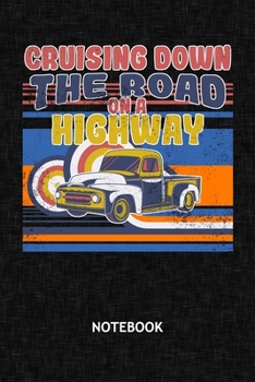Cruising Down The Road: Car Lover NOTEBOOK Grid-lined 6x9 - Retro Journal A5 Gridded - Vintage Lover Planner Vintage Car 120 Pages SQUARED - Automotive Diary Classic Car Soft Cover