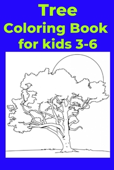 Paperback Tree Coloring Book for kids 3-6 Book