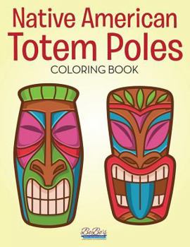 Paperback Native American Totem Poles Coloring Book